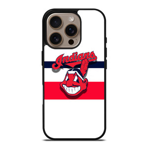 CLEVELAND INDIANS STRIPE LOGO iPhone 16 Pro Case Cover
