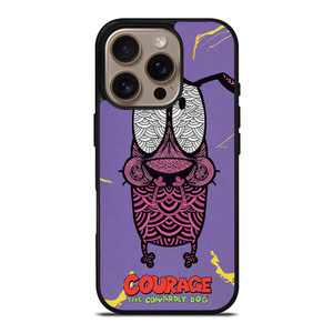COURAGE THE COWARDLY DOG FEAR iPhone 16 Pro Case Cover COURAGE THE COWARDLY DOG FEAR iPhone 16 Pro Case Cover