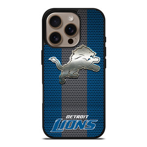 DETROIT LIONS SILVER CRUSH iPhone 16 Pro Case Cover