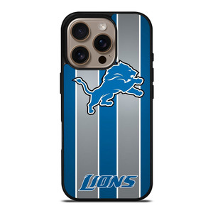 DETROIT LIONS STRIPE iPhone 16 Pro Case Cover