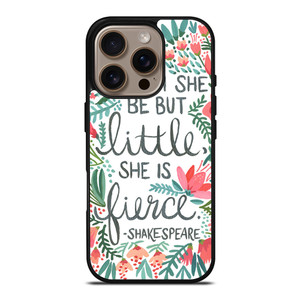 FLORAL SHAKESPEARE QUOTE iPhone 16 Pro Case Cover