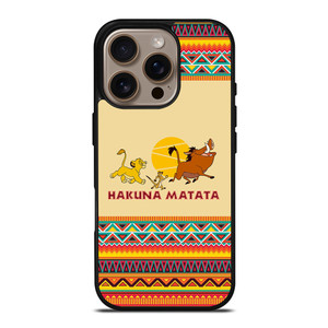 HAKUNA MATATA LION KING AZTEC 3 iPhone 16 Pro Case Cover