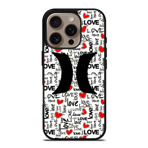 HURLEY LOGO PATTERN iPhone 16 Pro Case Cover