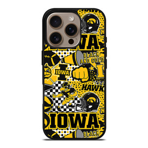 IOWA HAWKEYES COLLAGE iPhone 16 Pro Case Cover