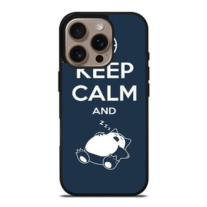 KEEP CALM SNORLAX iPhone 16 Pro Case Cover