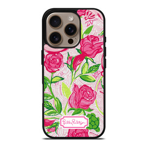 LILLY PULITZER PINK FLOWERS iPhone 16 Pro Case Cover