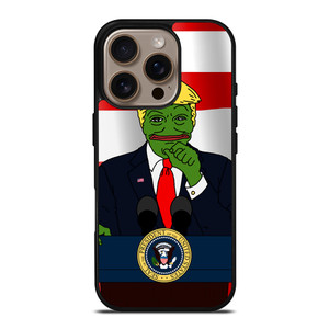 PEPE THE SMUG FROG DONALD TRUMP iPhone 16 Pro Case Cover