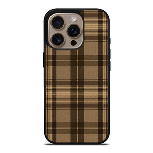 PLAID BROWN 1 iPhone 16 Pro Case Cover