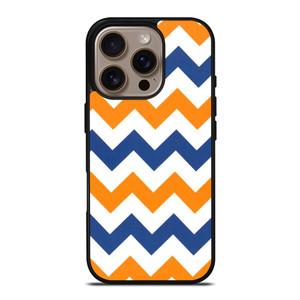 RILEY BLAKE ORANGE AND BLUE STRIPE iPhone 16 Pro Case Cover