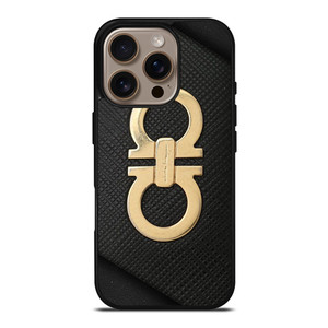 SALVATORE FERRAGAMO GOLD LOGO iPhone 16 Pro Case Cover SALVATORE FERRAGAMO GOLD LOGO iPhone 16 Pro Case Cover