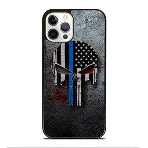 THIN BLUE LINE PUNISHER iPhone 12 Pro Case Cover