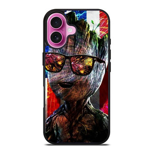 BABY GROOT AMERICAN iPhone 16 Plus Case Cover