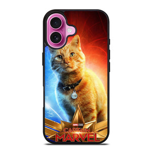 CAPTAIN MARVEL CAT iPhone 16 Plus Case Cover