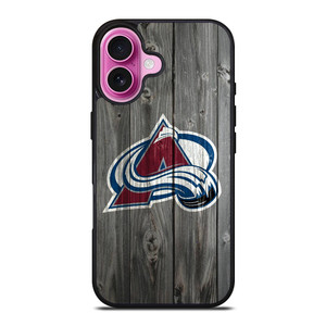 COLORADO AVALANCHE WOODEN iPhone 16 Plus Case Cover COLORADO AVALANCHE WOODEN iPhone 16 Plus Case Cover