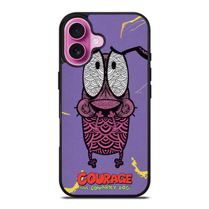 COURAGE THE COWARDLY DOG FEAR iPhone 16 Plus Case Cover COURAGE THE COWARDLY DOG FEAR iPhone 16 Plus Case Cover