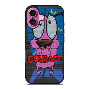 COURAGE THE COWARDLY DOG SCARED iPhone 16 Plus Case Cover COURAGE THE COWARDLY DOG SCARED iPhone 16 Plus Case Cover