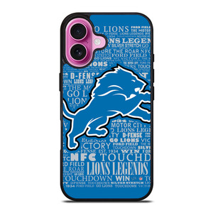 DETROIT LIONS QUOTE iPhone 16 Plus Case Cover