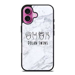 DOLAN TWINS MARBLE LOGO iPhone 16 Plus Case Cover