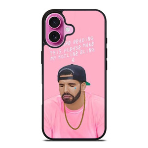 DRAKE RAPPER PINK BLINK iPhone 16 Plus Case Cover DRAKE RAPPER PINK BLINK iPhone 16 Plus Case Cover