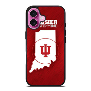 HOOSIER STATE OF MIND INDIANA BASKETBALL LOGO iPhone 16 Plus Case Cover