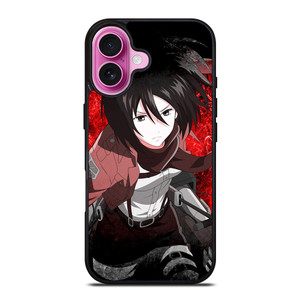 MIKASA ACKERMAN ATTACK ON TITAN 2 iPhone 16 Plus Case Cover MIKASA ACKERMAN ATTACK ON TITAN 2 iPhone 16 Plus Case Cover