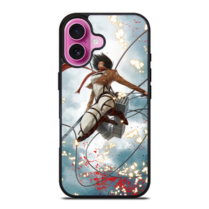 MIKASA ACKERMAN ATTACK ON TITAN iPhone 16 Plus Case Cover MIKASA ACKERMAN ATTACK ON TITAN iPhone 16 Plus Case Cover