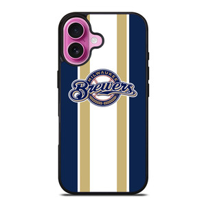 MILWAUKEE BREWERS STRIPE iPhone 16 Plus Case Cover MILWAUKEE BREWERS STRIPE iPhone 16 Plus Case Cover