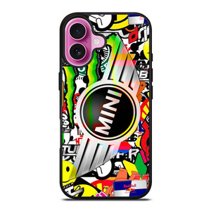 MINI COOPER STICKER BOMB iPhone 16 Plus Case Cover MINI COOPER STICKER BOMB iPhone 16 Plus Case Cover