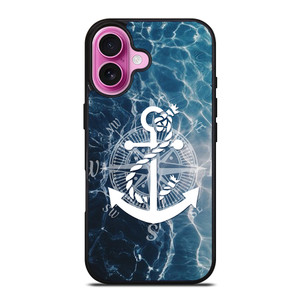 NAUTICAL ANCHOR LOGO iPhone 16 Plus Case Cover NAUTICAL ANCHOR LOGO iPhone 16 Plus Case Cover