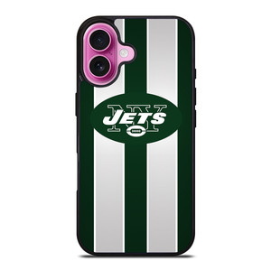 NEW YORK JETS STRIPE iPhone 16 Plus Case Cover NEW YORK JETS STRIPE iPhone 16 Plus Case Cover