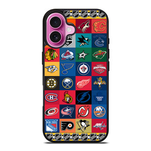 NHL ALL LOGO TEAM iPhone 16 Plus Case Cover NHL ALL LOGO TEAM iPhone 16 Plus Case Cover