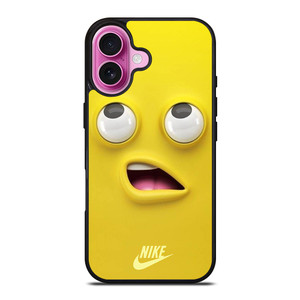 NIKE YELLOW SMILE EMOTICON iPhone 16 Plus Case Cover