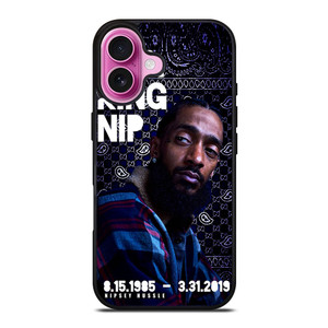 NIPSEY HUSSLE KING NIP iPhone 16 Plus Case Cover NIPSEY HUSSLE KING NIP iPhone 16 Plus Case Cover