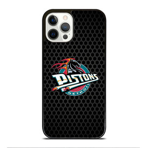 DETROIT PISTONS METAL LOGO iPhone 12 Pro Case Cover
