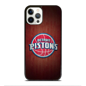 DETROIT PISTONS WOODEN LOGO iPhone 12 Pro Case Cover