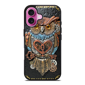 OWL STEAMPUNK BOOK iPhone 16 Plus Case Cover