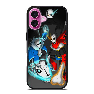 PAPYRUS AND SANS UNDERTALE CARTOON iPhone 16 Plus Case Cover