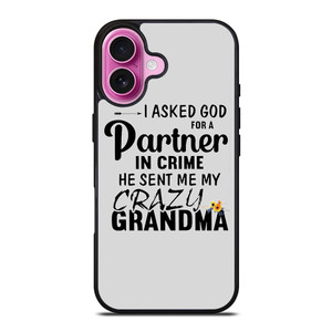 PARTNER IN CRIME GRANDMA 1 iPhone 16 Plus Case Cover PARTNER IN CRIME GRANDMA 1 iPhone 16 Plus Case Cover