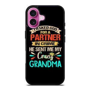 PARTNER IN CRIME GRANDMA 3 iPhone 16 Plus Case Cover PARTNER IN CRIME GRANDMA 3 iPhone 16 Plus Case Cover