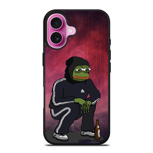 PEPE THE SMUG SAD iPhone 16 Plus Case Cover