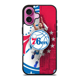 PHILADELPHIA 76ERS NBA iPhone 16 Plus Case Cover PHILADELPHIA 76ERS NBA iPhone 16 Plus Case Cover