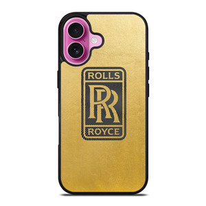 ROLLS ROYCE LOGO GOLD iPhone 16 Plus Case Cover