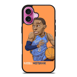 RUSSELL WESTBROOK CARTOON iPhone 16 Plus Case Cover RUSSELL WESTBROOK CARTOON iPhone 16 Plus Case Cover