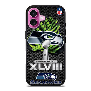 SEATTLE SEAHAWKS SUPER BOWL 48 iPhone 16 Plus Case Cover SEATTLE SEAHAWKS SUPER BOWL 48 iPhone 16 Plus Case Cover