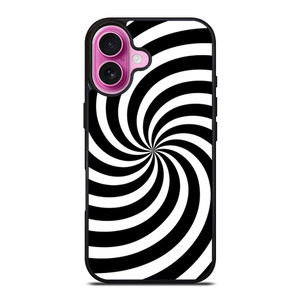 SPIRAL BLACK iPhone 16 Plus Case Cover