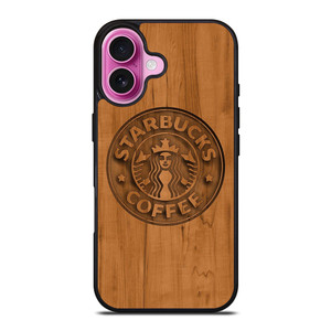 STARBUCKS COFFEE WOODEN iPhone 16 Plus Case Cover