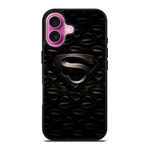 SUPERMAN BLACK LOGO iPhone 16 Plus Case Cover