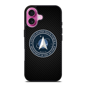 UNITED STATES SPACE CORPS USSC CARBON LOGO iPhone 16 Plus Case Cover