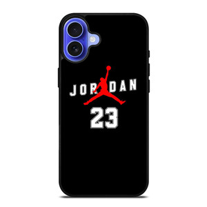 AIR JORDAN BLACK iPhone 16 Case Cover