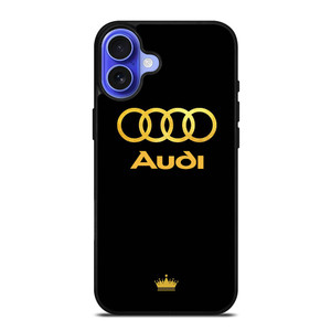AUDI GOLD LOGO iPhone 16 Case Cover AUDI GOLD LOGO iPhone 16 Case Cover